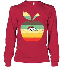 Load image into Gallery viewer, Denver Broncos teacher apple retro shirt