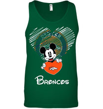 Load image into Gallery viewer, Mickey loves Denver Broncos fan hoodie