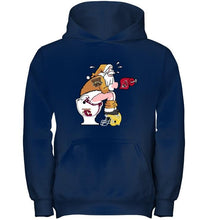 Load image into Gallery viewer, Santa Western Michigan Broncos in bathroom shirt