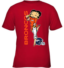 Load image into Gallery viewer, Denver Broncos betty boop fan shirt