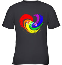 Load image into Gallery viewer, Denver Broncos lgbt tornado heart shirt