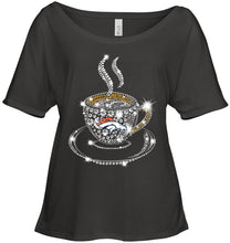 Load image into Gallery viewer, Denver Broncos coffee cup diamond glitter shirt