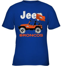Load image into Gallery viewer, Jeep Denver Broncos fan hoodie