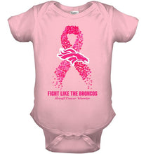 Load image into Gallery viewer, Denver Broncos fight like the Broncos br east cancer warrior shirt