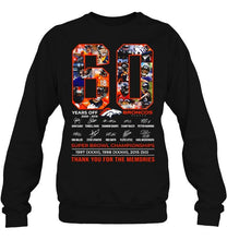 Load image into Gallery viewer, 60 years of Denver Broncos thank you for the memories shirt