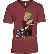 Load image into Gallery viewer, Groot loves Denver Broncos fan hoodie