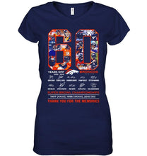 Load image into Gallery viewer, 60 years of Denver Broncos thank you for the memories shirt