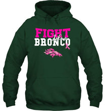 Load image into Gallery viewer, Fight like a Bronco Denver Broncos br east cancer support fan shirt