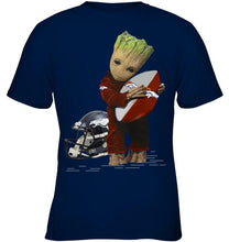 Load image into Gallery viewer, Groot loves Denver Broncos fan hoodie