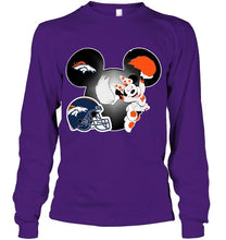 Load image into Gallery viewer, Denver Broncos Minnie cheerleader shirt