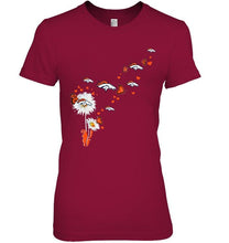 Load image into Gallery viewer, Denver Broncos daisy butterfly fan shirt