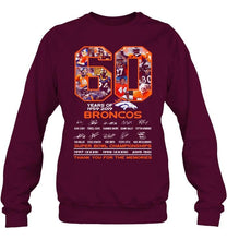 Load image into Gallery viewer, 60 years of denver broncos signed shirt
