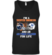 Load image into Gallery viewer, i'm a Denver Bronco and an Air Force Falcon for life shirt