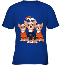 Load image into Gallery viewer, Denver Broncos Chihuahuas fan shirt