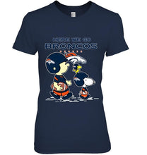 Load image into Gallery viewer, Here we go Denver Broncos snoopy shirt