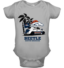 Load image into Gallery viewer, Beetle Denver Broncos on beach shirt