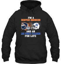 Load image into Gallery viewer, i'm a Denver Bronco and an Air Force Falcon for life shirt