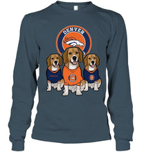 Load image into Gallery viewer, Denver Broncos Beagles fan shirt