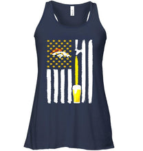 Load image into Gallery viewer, Denver Broncos Beer american flag shirt
