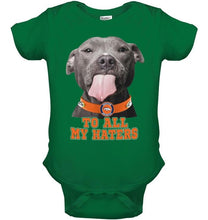 Load image into Gallery viewer, Denver Broncos to all my haters pitbull shirt