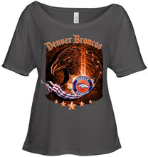 Load image into Gallery viewer, denver broncos eagle american flag shirt