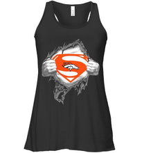 Load image into Gallery viewer, Denver Broncos Superman Ripped shirt