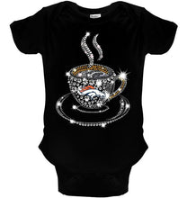Load image into Gallery viewer, Denver Broncos coffee cup diamond glitter shirt