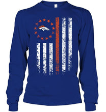 Load image into Gallery viewer, Denver Broncos american flag star shirt