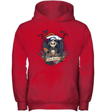 Load image into Gallery viewer, Denver Broncos Jack Skellington shirt