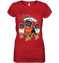 Load image into Gallery viewer, Denver Broncos Rottweilers fan shirt