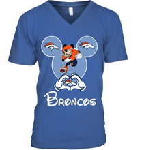 Load image into Gallery viewer, Denver Broncos Mickey shirt