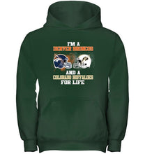 Load image into Gallery viewer, i'm a Denver Bronco and a Colorado Buffaloe for life shirt