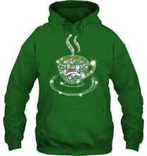 Load image into Gallery viewer, Denver Broncos coffee cup diamond glitter shirt