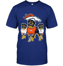 Load image into Gallery viewer, Denver Broncos Rottweilers fan shirt