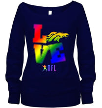 Load image into Gallery viewer, Love Denver Broncos lgbt NFL shirt