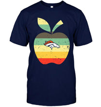 Load image into Gallery viewer, Denver Broncos teacher apple retro shirt