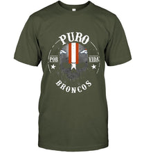 Load image into Gallery viewer, Puro Denver Broncos por vida fan shirt