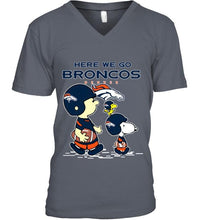 Load image into Gallery viewer, Here we go Denver Broncos snoopy shirt