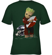 Load image into Gallery viewer, Groot loves Denver Broncos fan hoodie