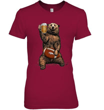 Load image into Gallery viewer, Denver Broncos Beer drinking bear shirt