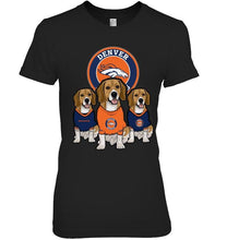 Load image into Gallery viewer, Denver Broncos Beagles fan shirt