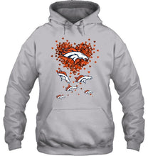 Load image into Gallery viewer, Denver Broncos tiny hearts shape shirt