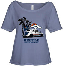 Load image into Gallery viewer, Beetle Denver Broncos on beach shirt