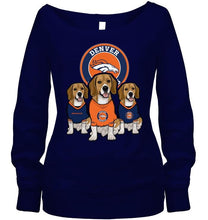 Load image into Gallery viewer, Denver Broncos Beagles fan shirt