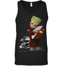 Load image into Gallery viewer, Groot loves Denver Broncos fan hoodie