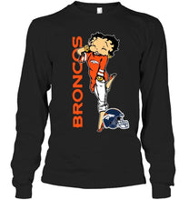 Load image into Gallery viewer, Denver Broncos betty boop fan shirt