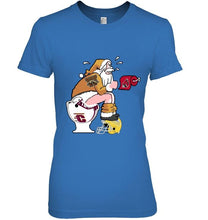 Load image into Gallery viewer, Santa Western Michigan Broncos in bathroom shirt