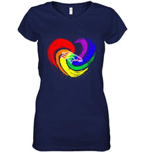 Load image into Gallery viewer, Denver Broncos lgbt tornado heart shirt