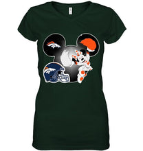 Load image into Gallery viewer, Denver Broncos Minnie cheerleader shirt