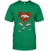 Load image into Gallery viewer, Denver Broncos tiny hearts shape shirt